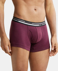 Super Combed Cotton Rib Trunk with Ultrasoft Waistband - Wine Tasting-2