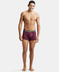 Super Combed Cotton Rib Trunk with Ultrasoft Waistband - Wine Tasting-4