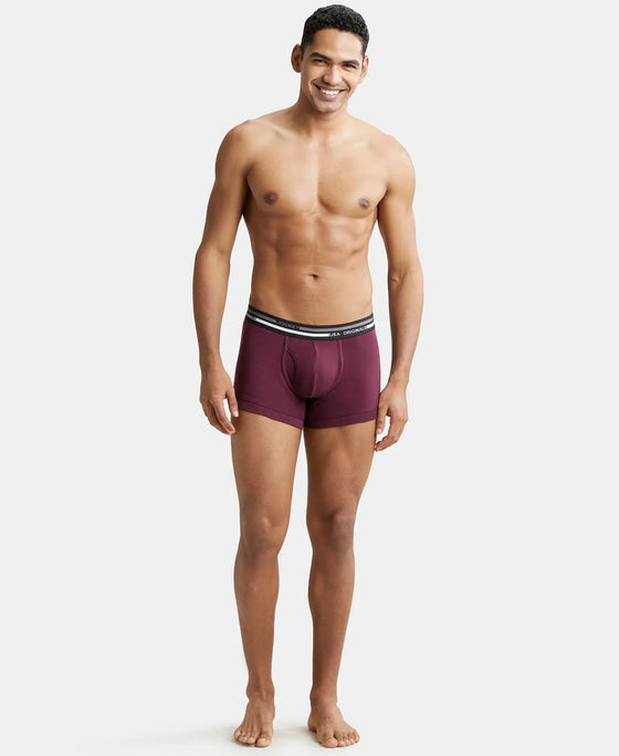 Super Combed Cotton Rib Trunk with Ultrasoft Waistband - Wine Tasting-4