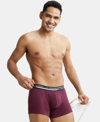 Super Combed Cotton Rib Trunk with Ultrasoft Waistband - Wine Tasting-5