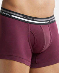 Super Combed Cotton Rib Trunk with Ultrasoft Waistband - Wine Tasting-6