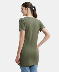 Super Combed Cotton Relaxed Fit Graphic Printed Half Sleeve Long Length T-Shirt - Beetle Assorted Prints-3