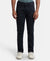 Super Combed Cotton Rich Elastane Stretch Slim Fit Leisure Jeans With 5 Pocket Styling - Black Stone-1