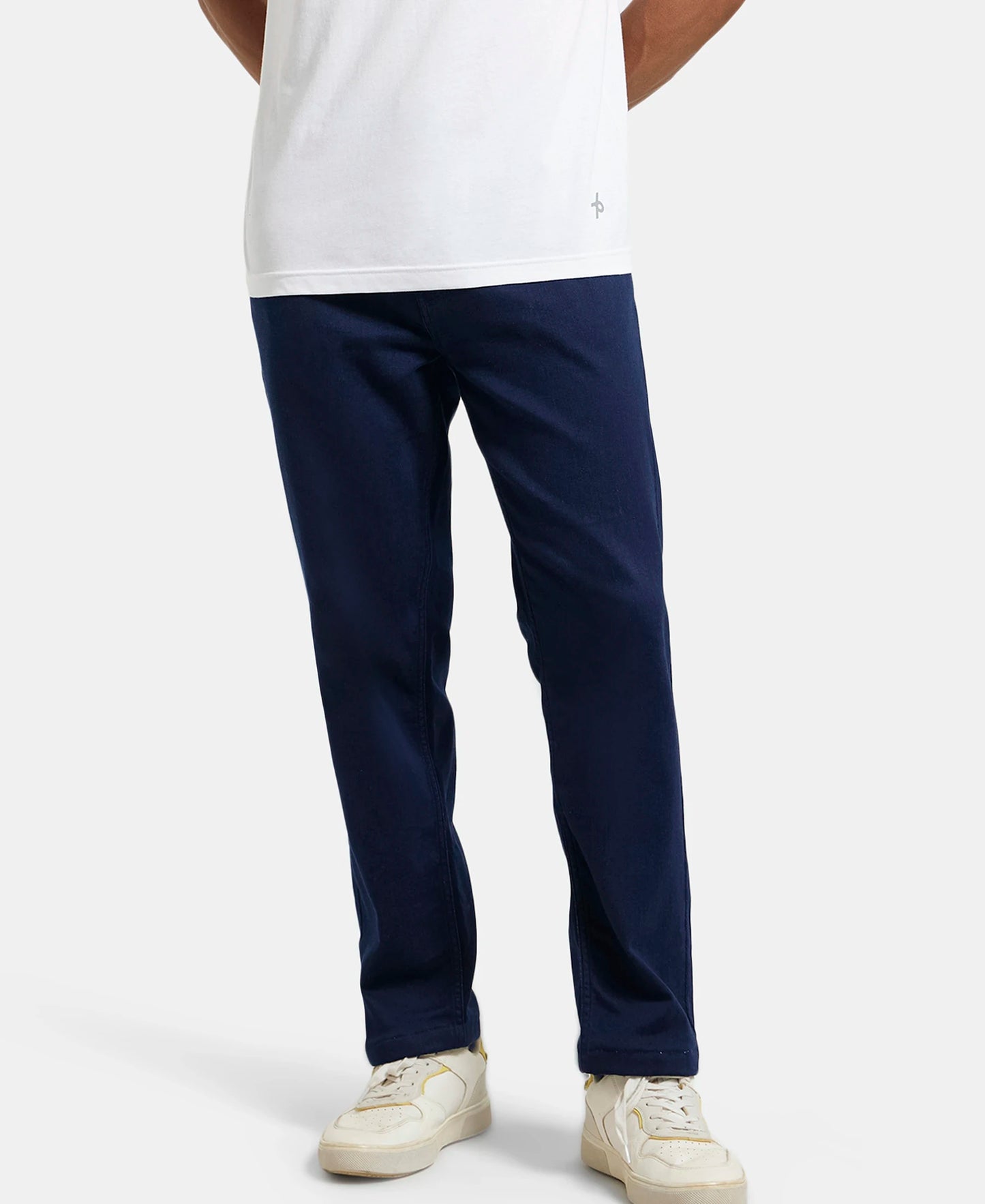Super Combed Cotton Rich Elastane Stretch Slim Fit Leisure Jeans With 5 Pocket Styling - Indigo-5
