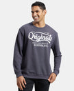 Super Combed Cotton Rich French Terry Printed Sweatshirt with Ribbed Cuffs - Nine Iron-1