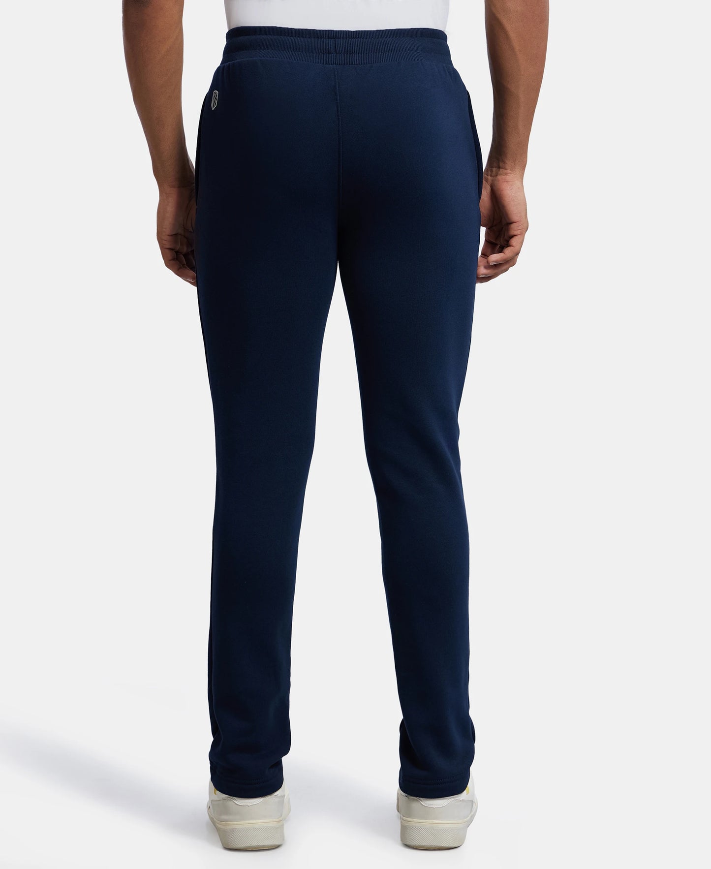 Super Combed Cotton Rich Fleece Trackpants with StayWarm Technology - Navy-3