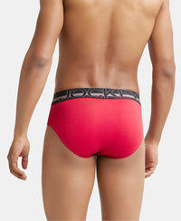 Super Combed Cotton Solid Brief with Ultrasoft Waistband - Chilli Pepper-4