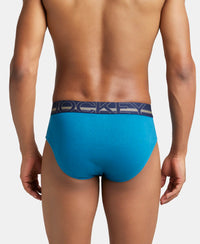 Super Combed Cotton Solid Brief with Ultrasoft Waistband - Celestial-3