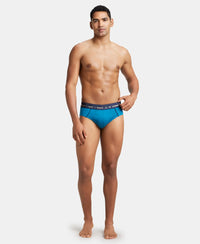 Super Combed Cotton Solid Brief with Ultrasoft Waistband - Celestial-4