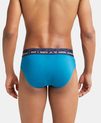 Super Combed Cotton Solid Brief with Ultrasoft Waistband - Celestial-4