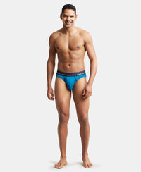 Super Combed Cotton Rib Solid Brief with Ultrasoft Waistband - Celestial-5