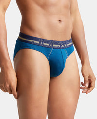 Super Combed Cotton Rib Solid Brief with Ultrasoft Waistband - Poseidon-2