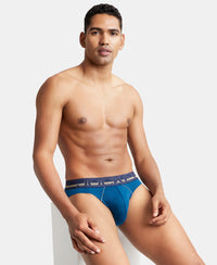 Super Combed Cotton Rib Solid Brief with Ultrasoft Waistband - Poseidon-5