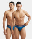 Super Combed Cotton Rib Solid Brief with Ultrasoft Waistband - Poseidon-1