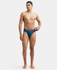 Super Combed Cotton Rib Solid Brief with Ultrasoft Waistband - Poseidon-5