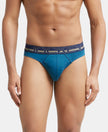 Super Combed Cotton Rib Solid Brief with Ultrasoft Waistband - Seaport Teal-1