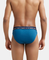 Super Combed Cotton Rib Solid Brief with Ultrasoft Waistband - Seaport Teal-4