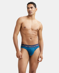 Super Combed Cotton Rib Solid Brief with Ultrasoft Waistband - Seaport Teal-7