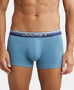 Super Combed Cotton Elastane Solid Trunk with Ultrasoft Waistband - Aegean Blue-1
