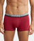 Super Combed Cotton Elastane Solid Trunk with Ultrasoft Waistband - Red Pepper-1