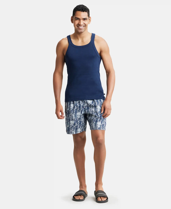Super Combed Mercerized Cotton Woven Printed Boxer Shorts with Side Pocket - Assorted Prints-4