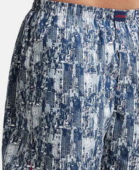 Super Combed Mercerized Cotton Woven Printed Boxer Shorts with Side Pocket - Assorted Prints-7