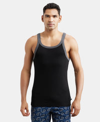 Super Combed Cotton Rib Square Neck Gym Vest - Assorted (Pack of 2)-2