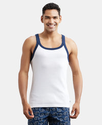 Super Combed Cotton Rib Square Neck Gym Vest - Assorted (Pack of 2)-15