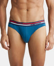 Super Combed Cotton Solid Brief with Ultrasoft Waistband - Celestial-1