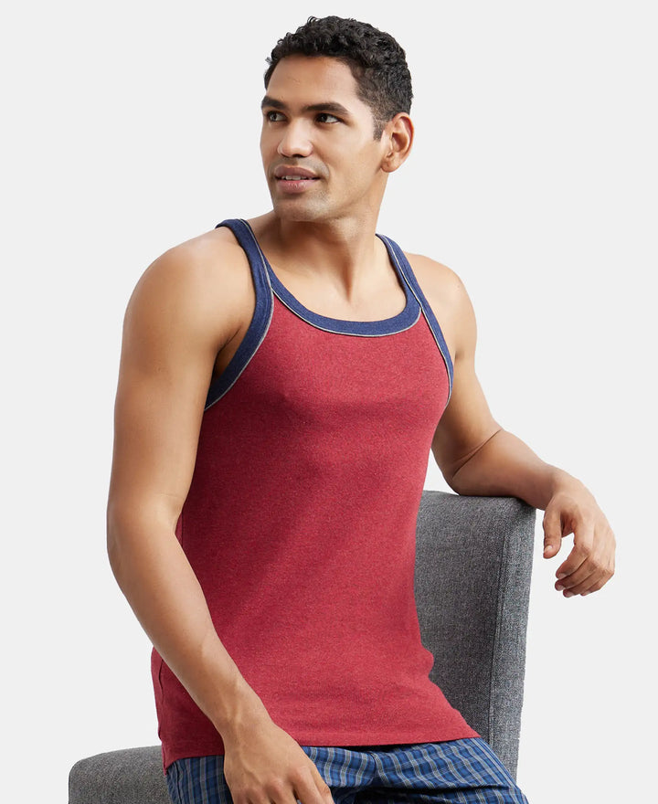 Gym Vest Rib Machine Buy Super Combed Cotton Rib Square Neck Gym Vest with Graphic Print ...