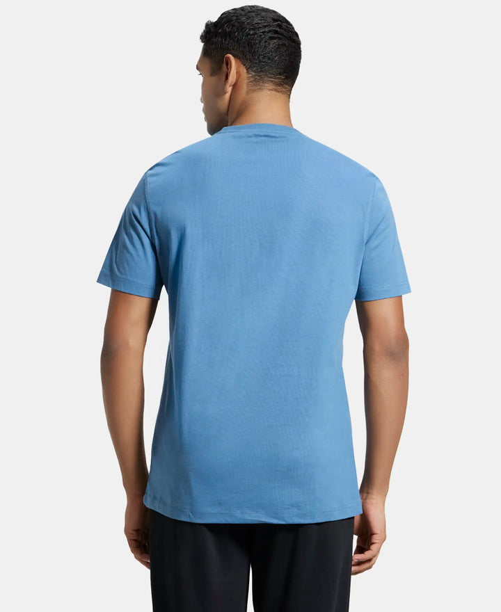 Super Combed Cotton Rich Graphic Printed Round Neck Half Sleeve T-Shirt - Stellar-3