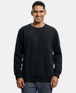 Super Combed Cotton Rich Fleece Sweatshirt with StayWarm Technology - Black-1