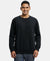 Super Combed Cotton Rich Fleece Sweatshirt with StayWarm Technology - Black-1