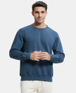 Super Combed Cotton Rich Fleece Sweatshirt with StayWarm Technology - Mid Night Navy-1