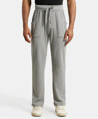 Track Pant for Men with Drawstring Closure - Grey Melange-1