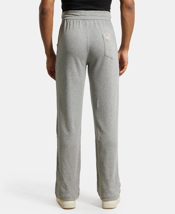 Track Pant for Men with Drawstring Closure - Grey Melange-3