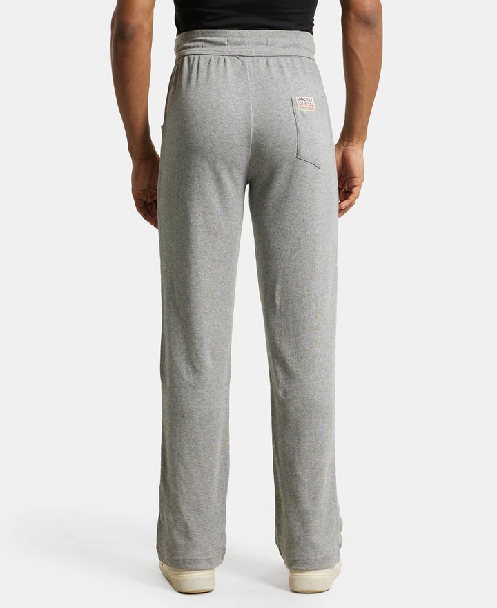 Track Pant for Men with Drawstring Closure - Grey Melange-3