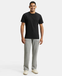Track Pant for Men with Drawstring Closure - Grey Melange-4