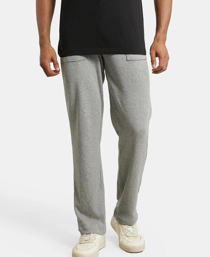 Track Pant for Men with Drawstring Closure - Grey Melange-5