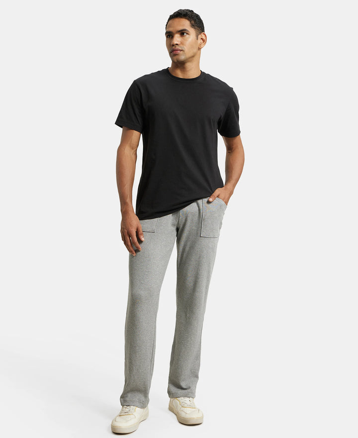 Track Pant for Men with Drawstring Closure - Grey Melange-6