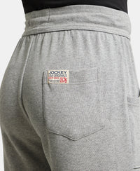 Track Pant for Men with Drawstring Closure - Grey Melange-7