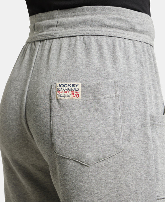 Track Pant for Men with Drawstring Closure - Grey Melange-7
