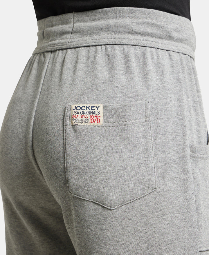 Track Pant for Men with Drawstring Closure - Grey Melange-7