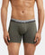 Super Combed Cotton Elastane Solid Boxer Brief with Ultrasoft Waistband - Deep Olive-1